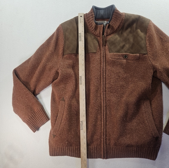 Duluth Trading Shetland Wool Sweater Jacket Men’s Large - Picture 5 of 8